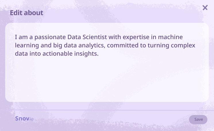 LinkedIn Summary Example